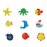 12pcs/lot  Wooden Refrigerator Magnet Fridge Stickers Animal Cartoon Colorful Kids Toys