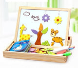 100+PCS Wooden Magnetic Puzzle Figure/Animals/ Vehicle /Circus Drawing Board 5 styles