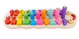 Children Wooden Toys Montessori Materials Learn To Count Numbers Matching Digital Shape